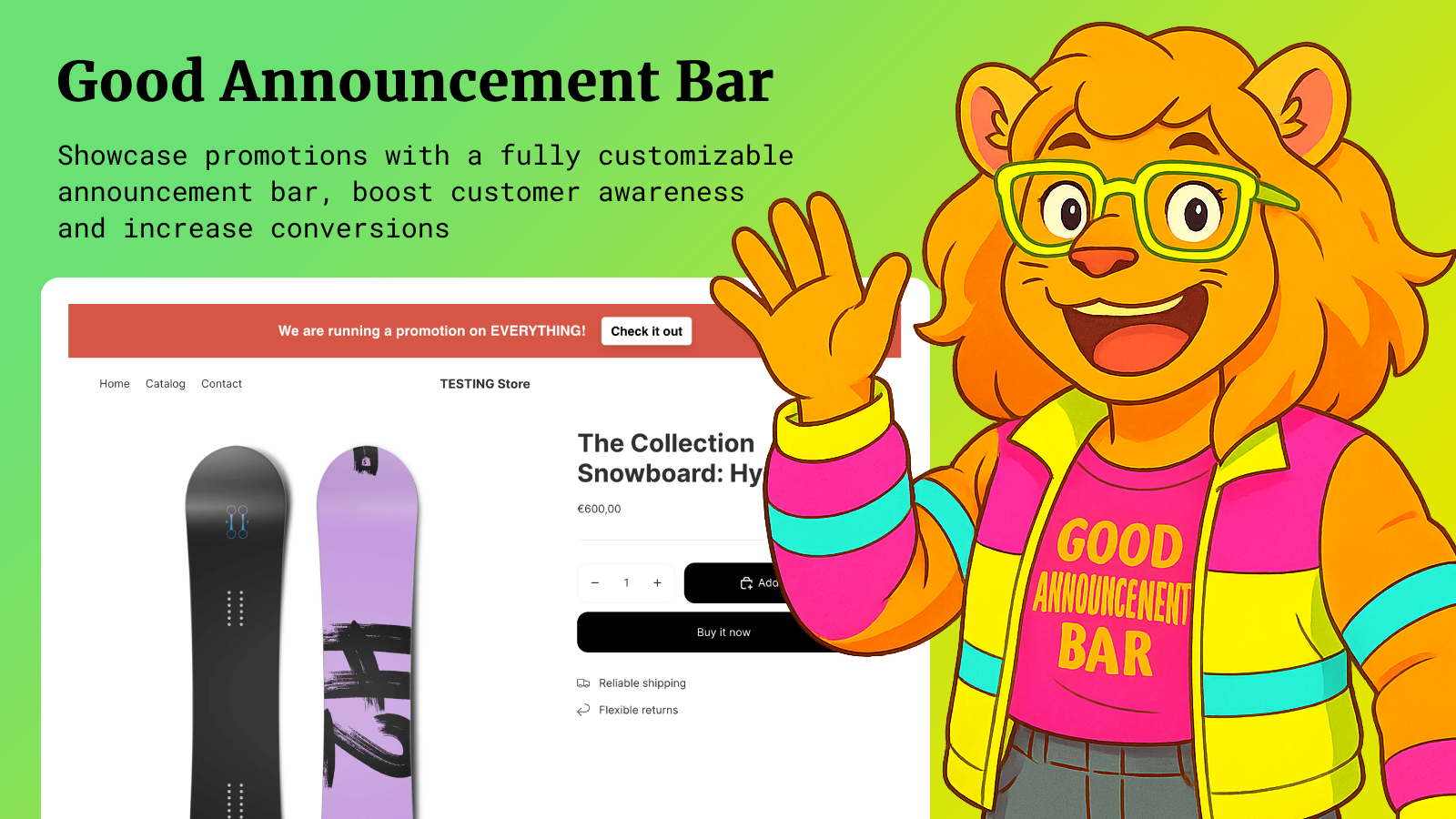 Good Announcement Bar Screen 1