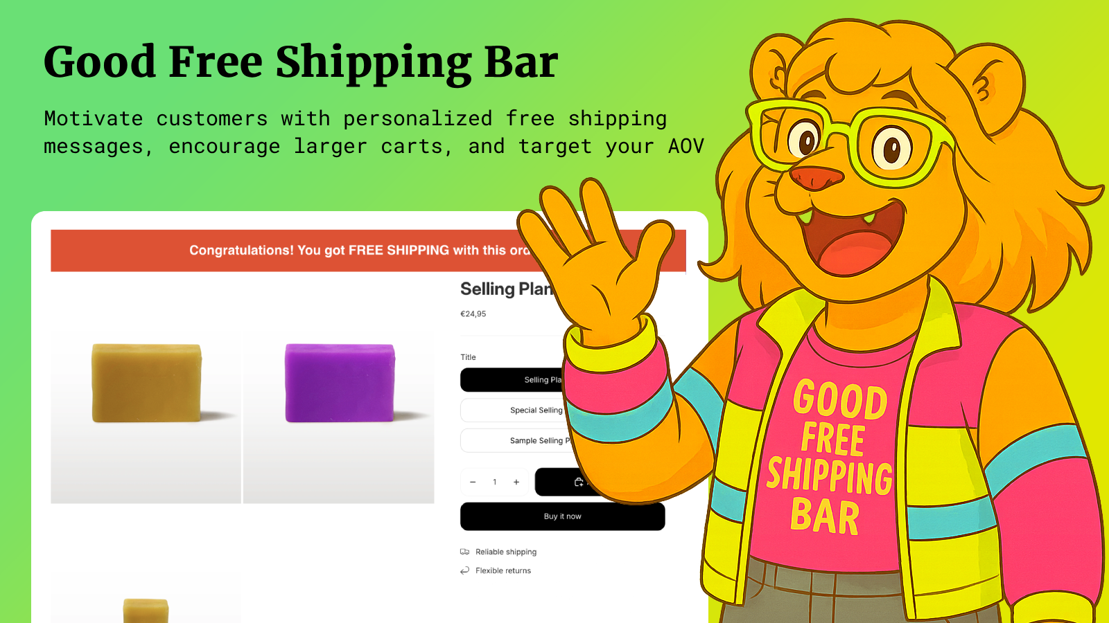 Good Free Shipping Bar Screen 1