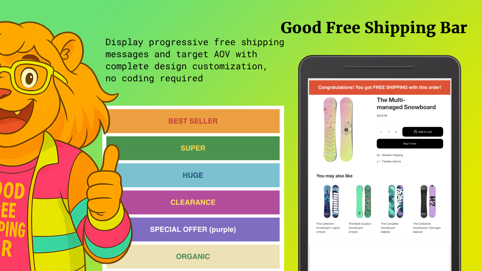 Good Free Shipping Bar Screen 2